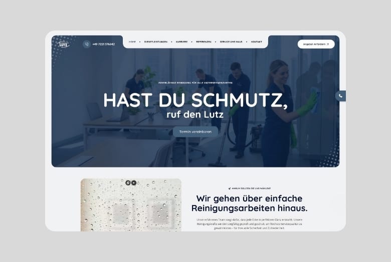 Gebaeudereinigung Lutz screenshot